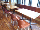 #028 AIREN 心斎橋店　booth no.3 『Sofa Booth + Oak Table』