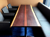 #030 AIREN 心斎橋店　VIP Room 『Arm chair & Sofa  + Mansonia walnut  Table』